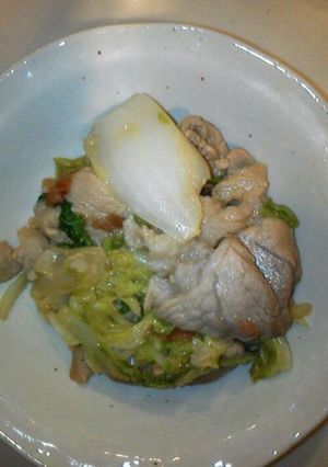 豚肉と白菜の梅炒め-レシピのメイン写真