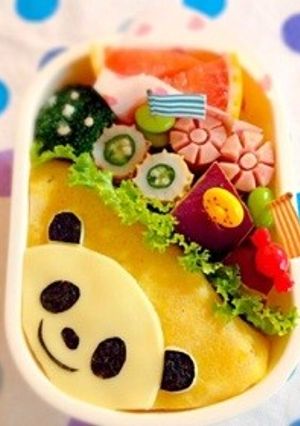 キャラ弁＊チーズでパンダさん❤︎-レシピのメイン写真