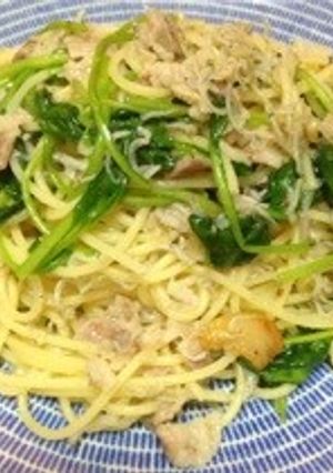 豚こまジャコほうれん草のペペロンチーノ-レシピのメイン写真
