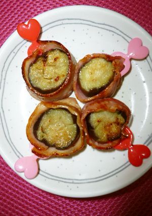 お弁当に♥ナスのベーコン巻き焼き-レシピのメイン写真