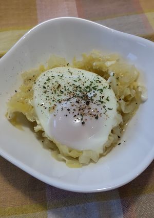 やわらかキャベツの半熟卵-レシピのメイン写真