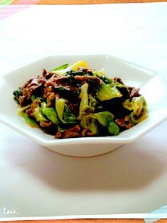 コク旨♡牛肉とレタスのオイスター炒め-レシピのメイン写真