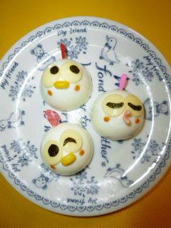 お弁当に☆ゆで卵でニワトリ♡-レシピのメイン写真