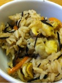 ツブ貝とひじきの炊き込みご飯-レシピのメイン写真