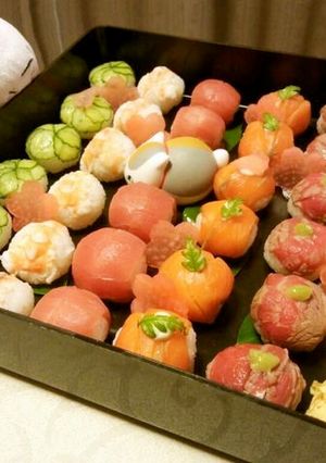 美味しくお花見＊*手まり寿司＊*-レシピのメイン写真