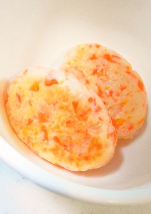 離乳食☆ふわふわはんぺん豆腐ハンバーグ-レシピのメイン写真