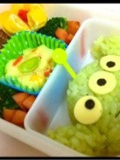 リトルグリーンメン♥︎キャラ弁-レシピのメイン写真
