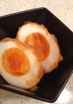 甘辛味噌漬け半熟卵♪-レシピのメイン写真