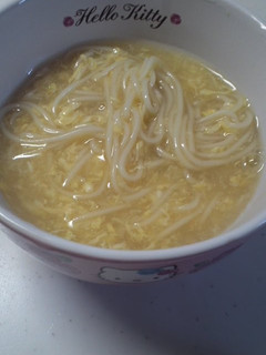 なんちゃってWスープのかきたまにゅうめん-レシピのメイン写真