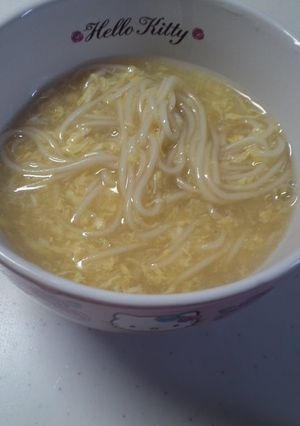 なんちゃってWスープのかきたまにゅうめん-レシピのメイン写真