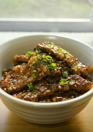 m牛カルビ丼(焼き肉のタレ)-レシピのメイン写真