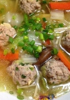 白菜と肉団子のしょうがスープ-レシピのメイン写真