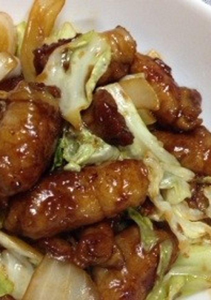 こくウマ〜簡単‼豚こま肉の甘酢炒め-レシピのメイン写真