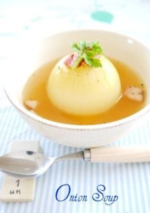 玉ねぎ丸ごとスープ　＊＊-レシピのメイン写真