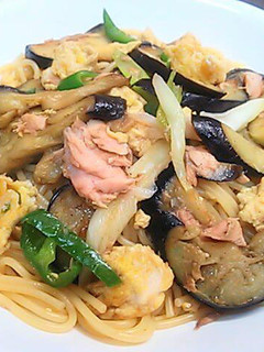 麺つゆで‥ 茄子と卵の和風スパゲッティ-レシピのメイン写真