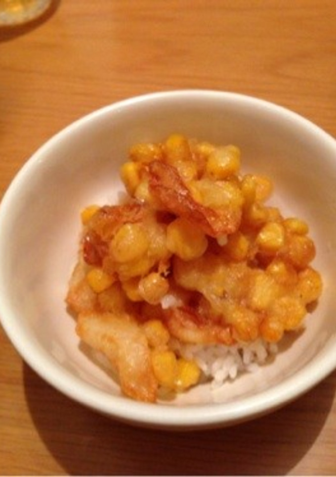 子供が大好き☆ちくわとコーンのかき揚げ丼-レシピのメイン写真
