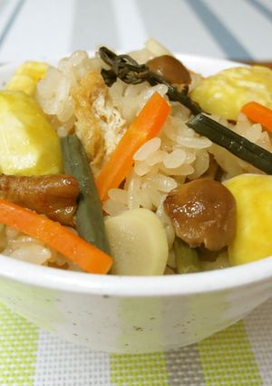 炊飯器で簡単♪山菜♡栗おこわ-レシピのメイン写真