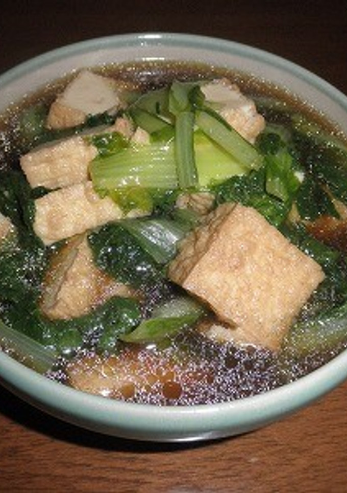 厚揚げと青菜の煮物-レシピのメイン写真