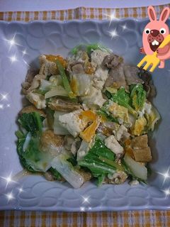 白菜と豆腐の玉子とじ-レシピのメイン写真