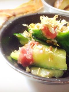 簡単副菜♡きゅうりの梅肉和え-レシピのメイン写真