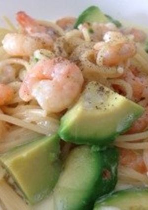 エビとアボカドのクリームパスタ♡-レシピのメイン写真