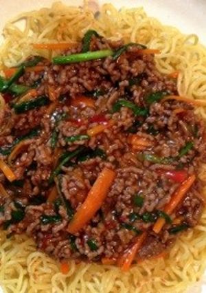 家庭科の先生が作る、ピリ辛かた焼きそば-レシピのメイン写真