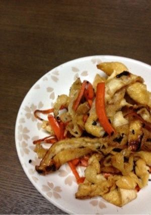 ☆お弁当に☆油揚げとにんじんのきんぴら-レシピのメイン写真