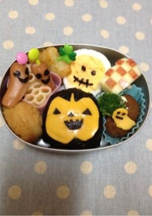 キャラ弁☆ハロウィンお弁当♪-レシピのメイン写真