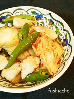 鶏肉と里芋のガーリック炒め-レシピのメイン写真