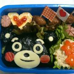 รูปของ くまもんキャラ弁当★