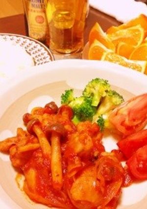 簡単☆鳥肉のトマト煮込み-レシピのメイン写真