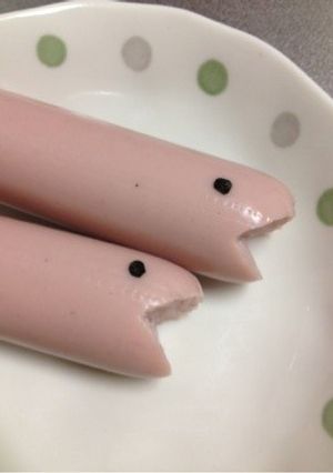超簡単！キャラ弁に☆魚ニソでヘビさん？-レシピのメイン写真