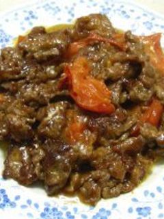 トマトと牛肉の炒め物-レシピのメイン写真