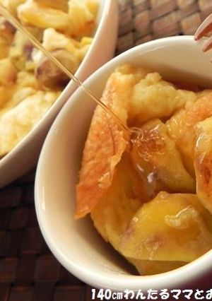 炊飯器で簡単★栗のメープルパンプディング-レシピのメイン写真