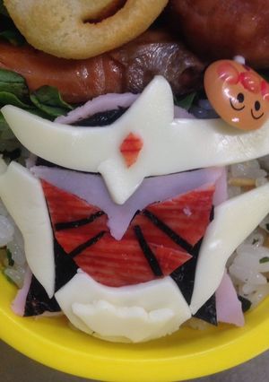 キャラ弁・仮面ライダー鎧武（ガイム）‼︎-レシピのメイン写真