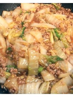 白菜と生姜の豚挽肉あんかけ-レシピのメイン写真