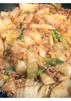 白菜と生姜の豚挽肉あんかけ-レシピのメイン写真