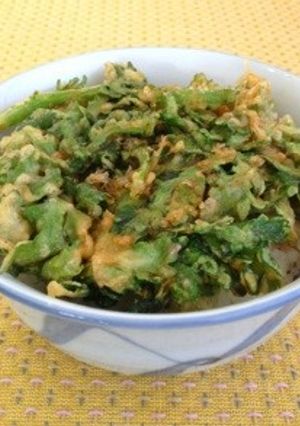 春菊天丼-レシピのメイン写真