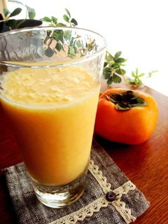 柿とヨーグルトのジュース✿-レシピのメイン写真