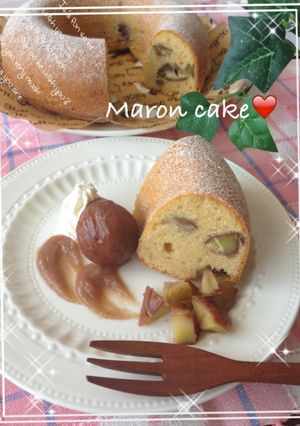 渋皮煮がたっぷり♪マロンケーキ♡-レシピのメイン写真