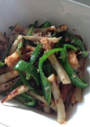 ちくわとピーマンの麺つゆバター-レシピのメイン写真