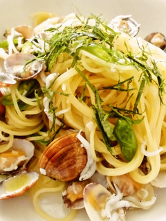 青唐辛子とアサリのロングパスタ-レシピのメイン写真