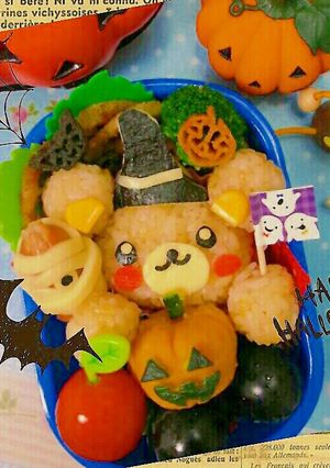 ハロウィンキャラ弁-レシピのメイン写真