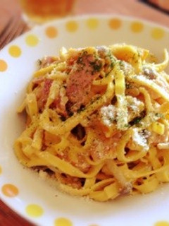 *南瓜を使った茹でないクリームパスタ*-レシピのメイン写真