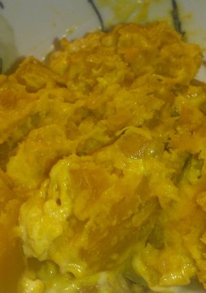 ｶﾎﾞﾁｬの煮物からの～サラダ(･ω・)-レシピのメイン写真