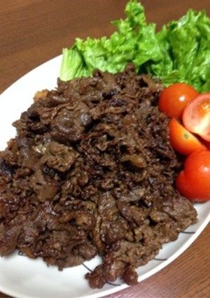 材料2つ☆牛肉のソース焼き-レシピのメイン写真