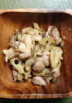 鶏とれんこんの柚子こしょうソテー-レシピのメイン写真