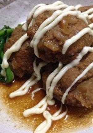 レンジで出来る‼みそ煮ハンバーグ-レシピのメイン写真