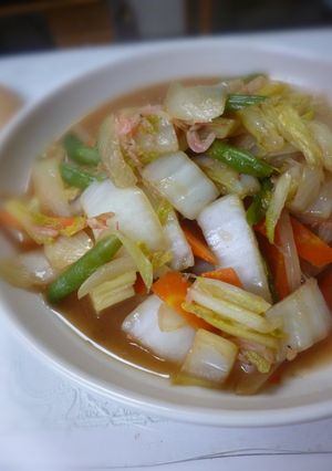 簡単・八宝菜風(えび使用でだしいらず！)-レシピのメイン写真