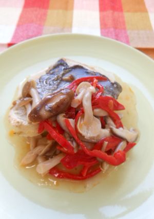 焼魚のきのこあんかけ-レシピのメイン写真